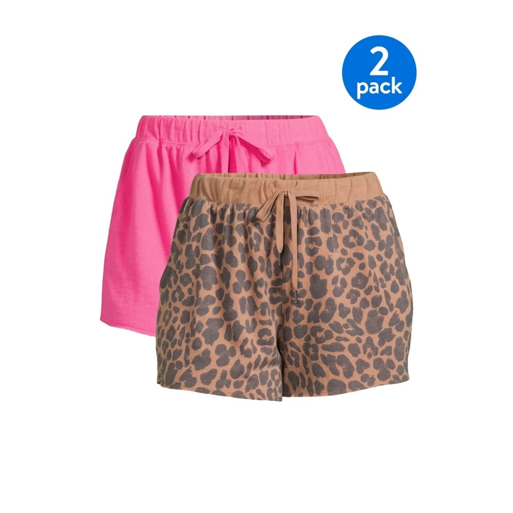 Terra & Sky Women's Plus Size High Waist Knit Shorts,